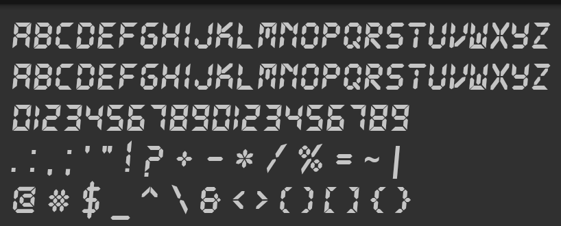 电子屏子字体-浮光资源网